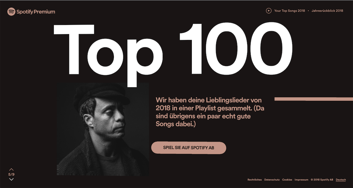 TOP 100 - meine 2018 Playlist