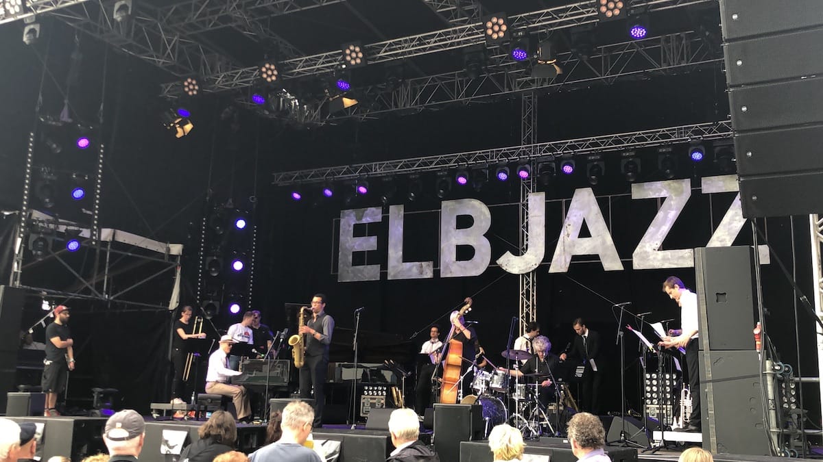 Joja Wendt beim Soundcheck