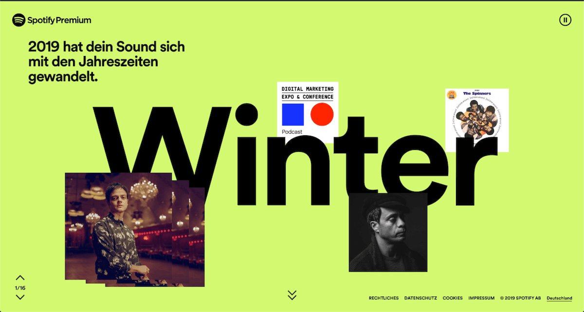 Winter 2019 - mein Spotify Rückblick mit Amos Lee und Jamie Cullum