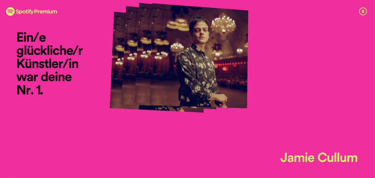 Mein Künstler des Jahres 2019 auf Spotify - Jamie Cullum.